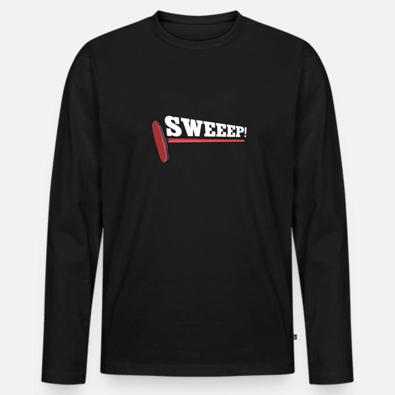 Locken - Männer Premium Bio Langarmshirt - Schwarz