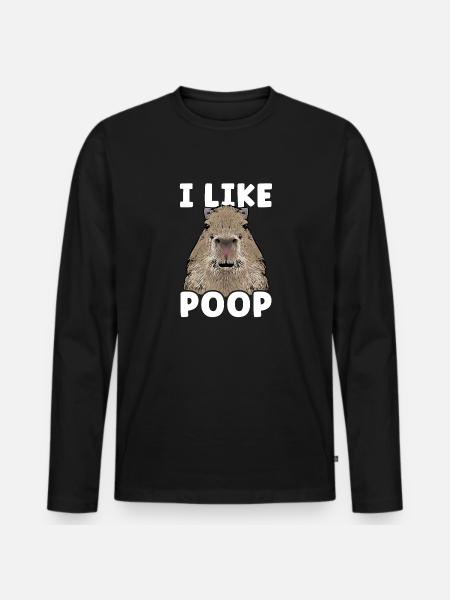 Rongeur Capybara - T-shirt manches longues Premium bio Homme - noir