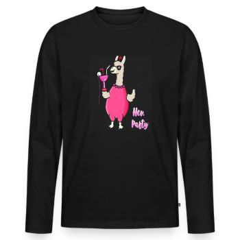 Enterrement de vie de jeune fille Bachelorette Drôle - T-shirt manches longues Premium bio Homme - noir - Devant - Nico (187cm)