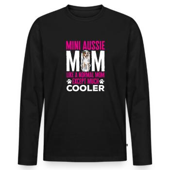 Miniature Australian Shepherd - Männer Premium Bio Langarmshirt - Schwarz - Vorne - Nico (187cm)