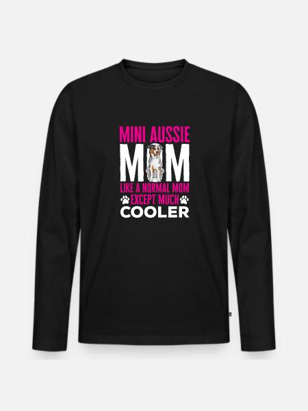 Miniature Australian Shepherd - Männer Premium Bio Langarmshirt - Schwarz