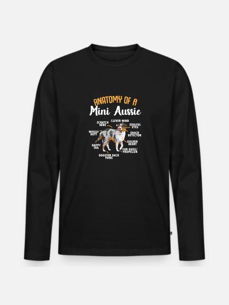 Miniature Australian Shepherd - Men's Premium Organic Long Sleeve Shirt - black