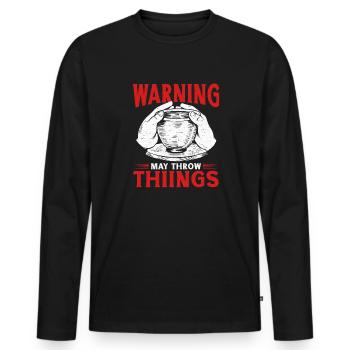 Töpferei Töpfern Töpfer Künstler Lehm - Männer Premium Bio Langarmshirt - Schwarz - Vorne - Nico (187cm)