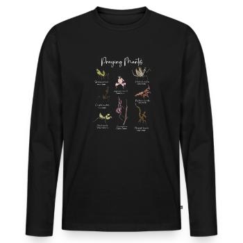 Mante religieuse, collectionneur d’insectes, entomologiste - T-shirt manches longues Premium bio Homme - noir - Devant - Nico (187cm)