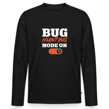 Collectionneur d’insectes Insectes, Amateur de coléoptères, Entomologiste - T-shirt manches longues Premium bio Homme - noir - Devant - Nico (187cm)