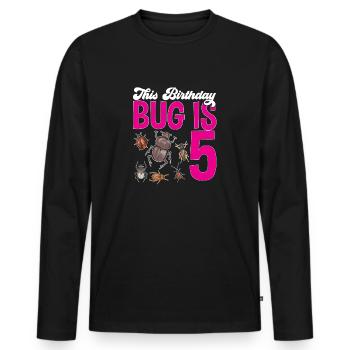 Insect collectors, insects, beetle lovers, entomologists - Men's Premium Organic Long Sleeve Shirt - black - Front - Nico (187cm)