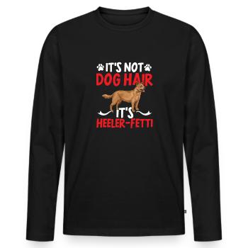 Bouvier australien Red Blue Heeler - T-shirt manches longues Premium bio Homme - noir - Devant - Nico (187cm)