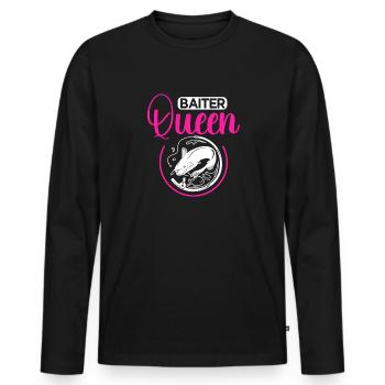 Pêche au poisson-chat Pêcheurs à la ligne - T-shirt manches longues Premium bio Homme - noir - Devant - Nico (187cm)