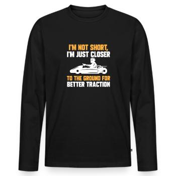 Go Kart Rennen Kartsport Karting - Männer Premium Bio Langarmshirt - Schwarz - Vorne - Nico (187cm)