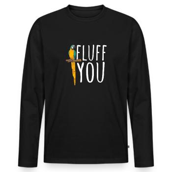 Gelbbrustara Papagei Blue And Yellow Macaw - Männer Premium Bio Langarmshirt - Schwarz - Vorne - Nico (187cm)