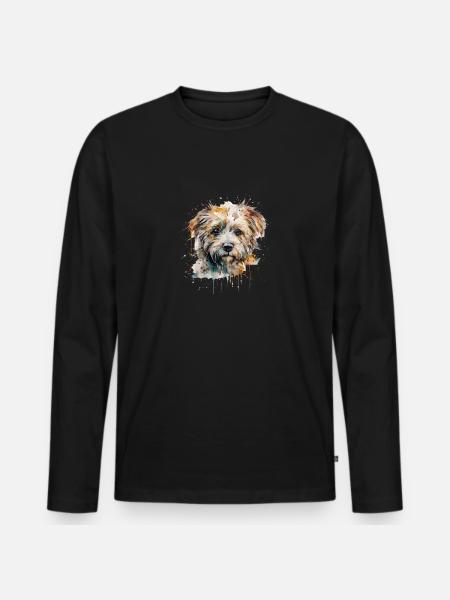 Bolonka Zwetna - T-shirt manches longues Premium bio Homme - noir