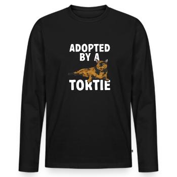 Schildpatt Katze Tortoiseshell Cat Tortie - Männer Premium Bio Langarmshirt - Schwarz - Vorne - Nico (187cm)