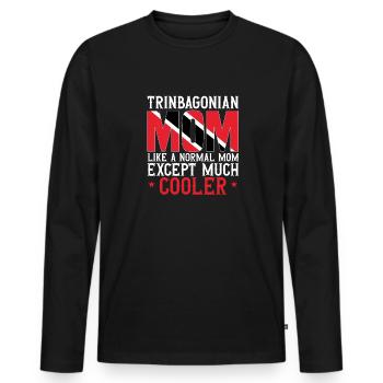 Trinidad and Tobago flag - Men's Premium Organic Long Sleeve Shirt - black - Front - Nico (187cm)