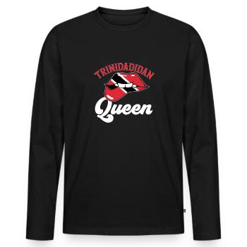 Drapeau de Trinité-et-Tobago - T-shirt manches longues Premium bio Homme - noir - Devant - Nico (187cm)