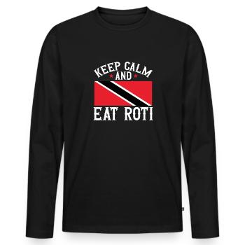 Trinidad and Tobago flag - Men's Premium Organic Long Sleeve Shirt - black - Front - Nico (187cm)