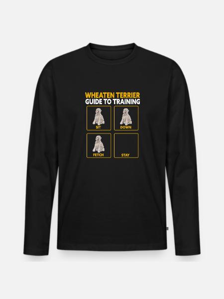 Terrier irlandais à enrobage doux - T-shirt manches longues Premium bio Homme - noir