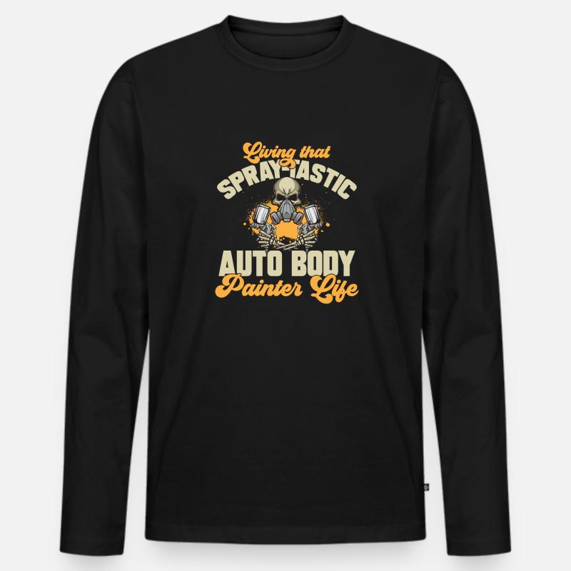 Body Painter Car Painter Painter - Men's Premium Organic Long Sleeve Shirt - black