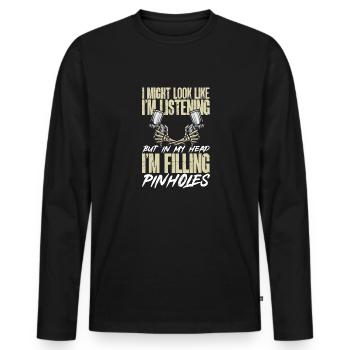 Body Painter Car Painter Painter - T-shirt manches longues Premium bio Homme - noir - Devant - Nico (187cm)