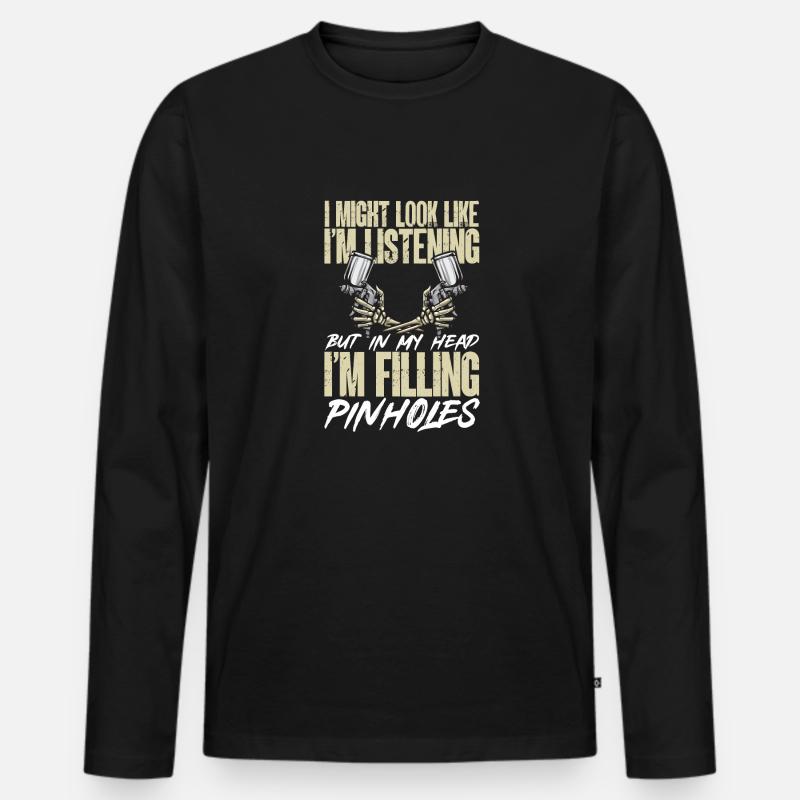 Body Painter Car Painter Painter - Men's Premium Organic Long Sleeve Shirt - black