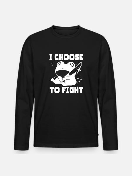Je choisis le combat - T-shirt manches longues Premium bio Homme - noir