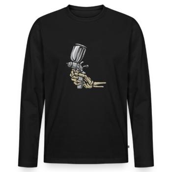 Body Painter Car Painter Painter - T-shirt manches longues Premium bio Homme - noir - Devant - Nico (187cm)
