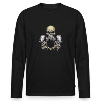 Body Painter Car Painter Painter - T-shirt manches longues Premium bio Homme - noir - Devant - Nico (187cm)