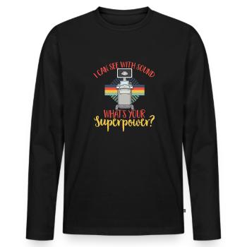 Kardiologe Medizinische Sonographie Ultraschall - Männer Premium Bio Langarmshirt - Schwarz - Vorne - Nico (187cm)