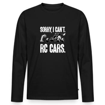 Voiture télécommandée RC Car - T-shirt manches longues Premium bio Homme - noir - Devant - Nico (187cm)