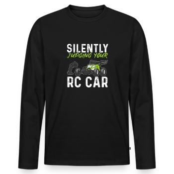 Voiture télécommandée RC Car - T-shirt manches longues Premium bio Homme - noir - Devant - Nico (187cm)