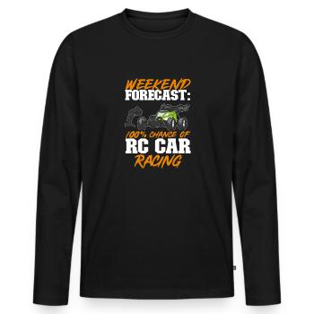 Voiture télécommandée RC Car - T-shirt manches longues Premium bio Homme - noir - Devant - Nico (187cm)