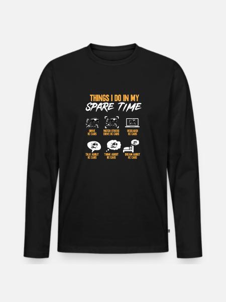 RC Car Remote Control Car - Men's Premium Organic Long Sleeve Shirt - black
