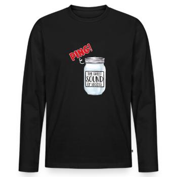 Canning, canning, canning, preserving food - Men's Premium Organic Long Sleeve Shirt - black - Front - Nico (187cm)