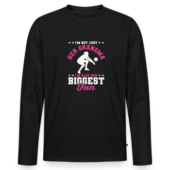 I'm Her Grandma I'm Her Biggest Fan Libero Volleyb - Men's Premium Organic Long Sleeve Shirt - black - Front - Nico (187cm)