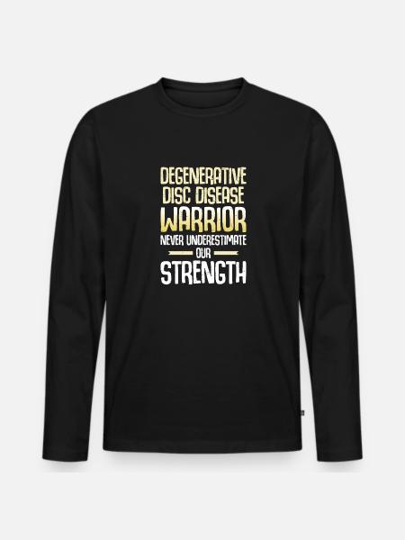 Ddd-bewusstseinsmonat Degenerative - Männer Premium Bio Langarmshirt - Schwarz