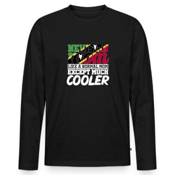 Flag of Saint Kitts and Nevis - Men's Premium Organic Long Sleeve Shirt - black - Front - Nico (187cm)
