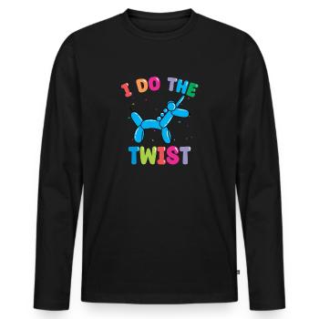 Balloon Animal Party Balloon Artist - Men's Premium Organic Long Sleeve Shirt - black - Front - Nico (187cm)