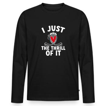 Roller Coaster Roller Coaster Amusement Park - Men's Premium Organic Long Sleeve Shirt - black - Front - Nico (187cm)