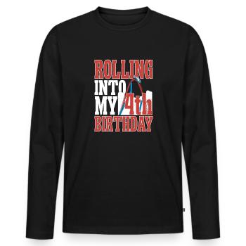 Roller Coaster Roller Coaster Amusement Park - Men's Premium Organic Long Sleeve Shirt - black - Front - Nico (187cm)
