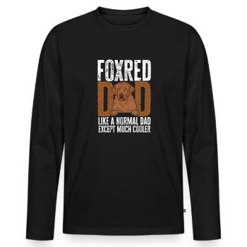 Foxred Labrador Fox Red Labrador Retriever - Men's Premium Organic Long Sleeve Shirt - black - Front - Nico (187cm)