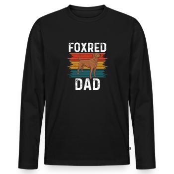 Foxred Labrador Fox Red Labrador Retriever - Men's Premium Organic Long Sleeve Shirt - black - Front - Nico (187cm)