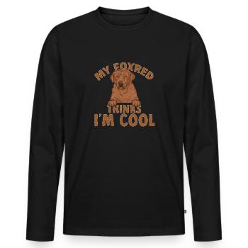 Foxred Labrador Fox Red Labrador Retriever - Men's Premium Organic Long Sleeve Shirt - black - Front - Nico (187cm)
