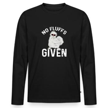 Seidenhuhn Poulet soyeux - T-shirt manches longues Premium bio Homme - noir - Devant - Nico (187cm)