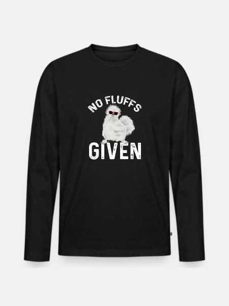 Seidenhuhn Silkie Chicken - Men's Premium Organic Long Sleeve Shirt - black
