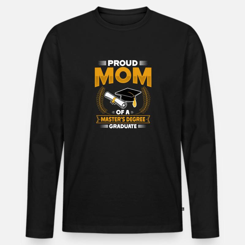 Master's Degree Studium Master Abschluss - Männer Premium Bio Langarmshirt - Schwarz