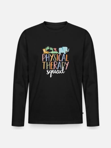 Physiotherapie Kinderphysiotherapeutin - Männer Premium Bio Langarmshirt - Schwarz