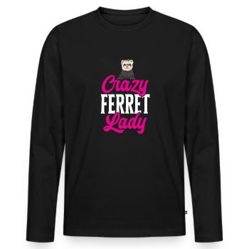 Frettchen Besitzer Frettchen - Männer Premium Bio Langarmshirt - Schwarz - Vorne - Nico (187cm)