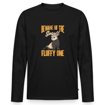 Ferret Owner Ferret - Men's Premium Organic Long Sleeve Shirt - black - Front - Nico (187cm)