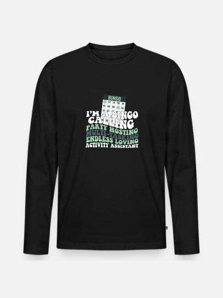 Proud Activity Assistant Appreciation - Men's Premium Organic Long Sleeve Shirt - black