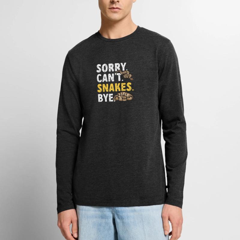 Ball Python Schlange Königspython Männer Premium Bio Langarmshirt