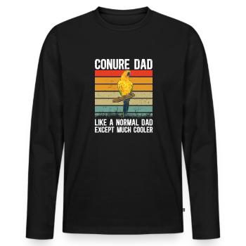 Parakeet Parrot Parakeet Bird - Men's Premium Organic Long Sleeve Shirt - black - Front - Nico (187cm)